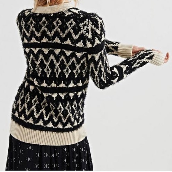 NWT Lucky Brand Fair Isle Cardigan Sweater - Picture 5 of 7